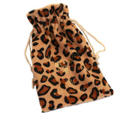 Sac cadeau leopard velours